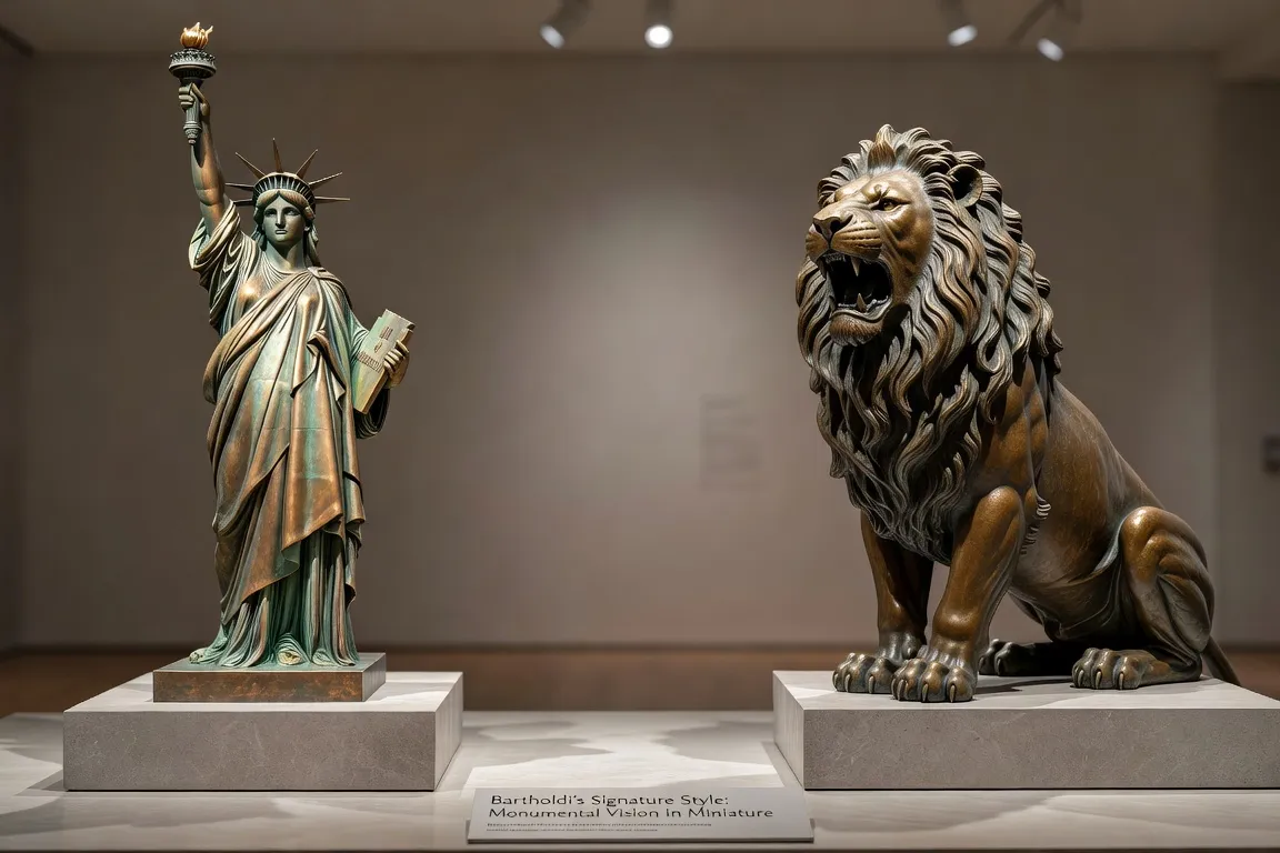 Comparaison Lion de Belfort et Statue de la Liberté — les deux chefs-d'œuvre de Bartholdi