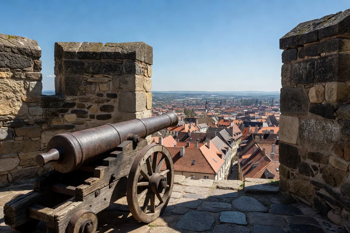 Canon ancien sur un bastion de la Citadelle de Belfort