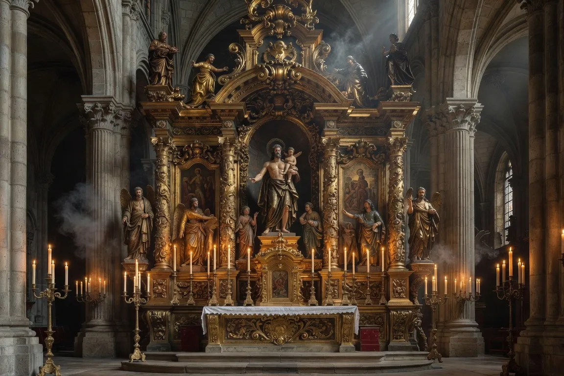 Autel baroque de la cathédrale Saint-Christophe de Belfort