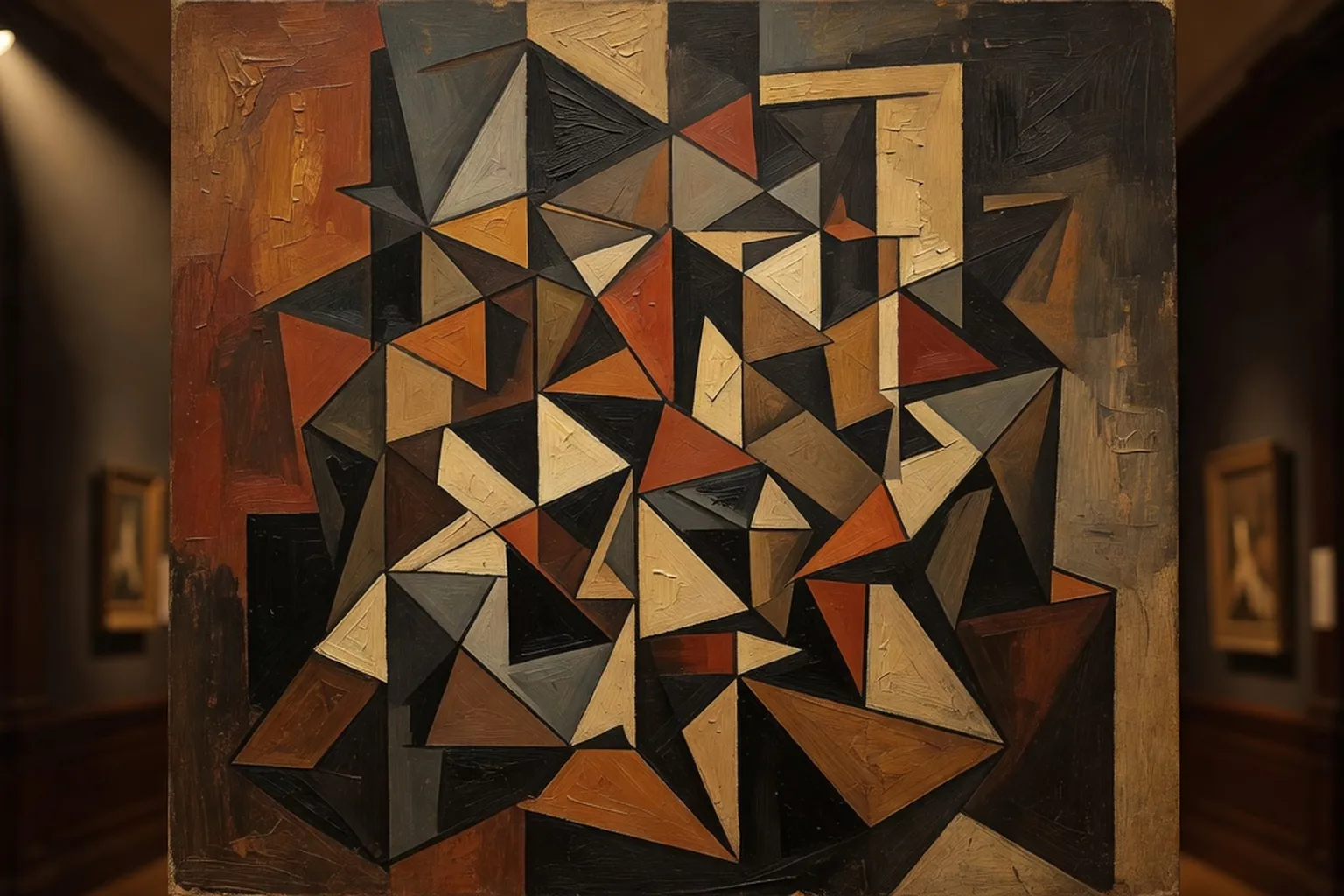 Détail d'une œuvre de Fernand Léger exposée au Musée d'Art Moderne de Belfort
