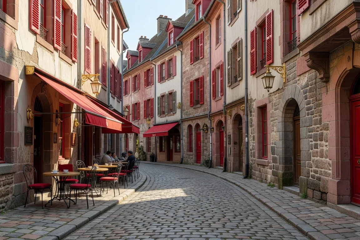 Rue pittoresque du centre historique de Belfort