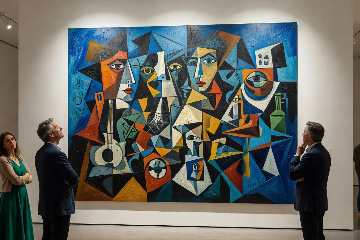 Peinture cubiste exposée au Musée d'Art Moderne de Belfort