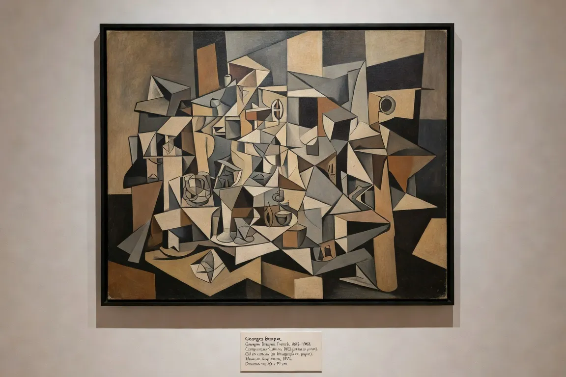 Tableau cubiste de Braque exposé au Musée d'Art Moderne de Belfort