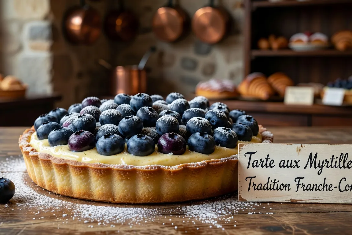 Tarte aux myrtilles — pâtisserie traditionnelle des Vosges et du Territoire de Belfort