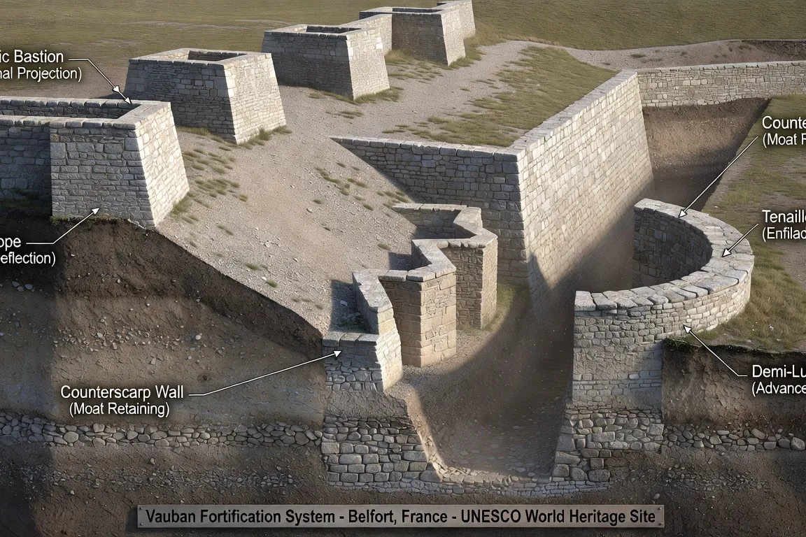 Pourquoi les fortifications de Vauban à Belfort sont un chef-d'œuvre de l'ingénierie militaire